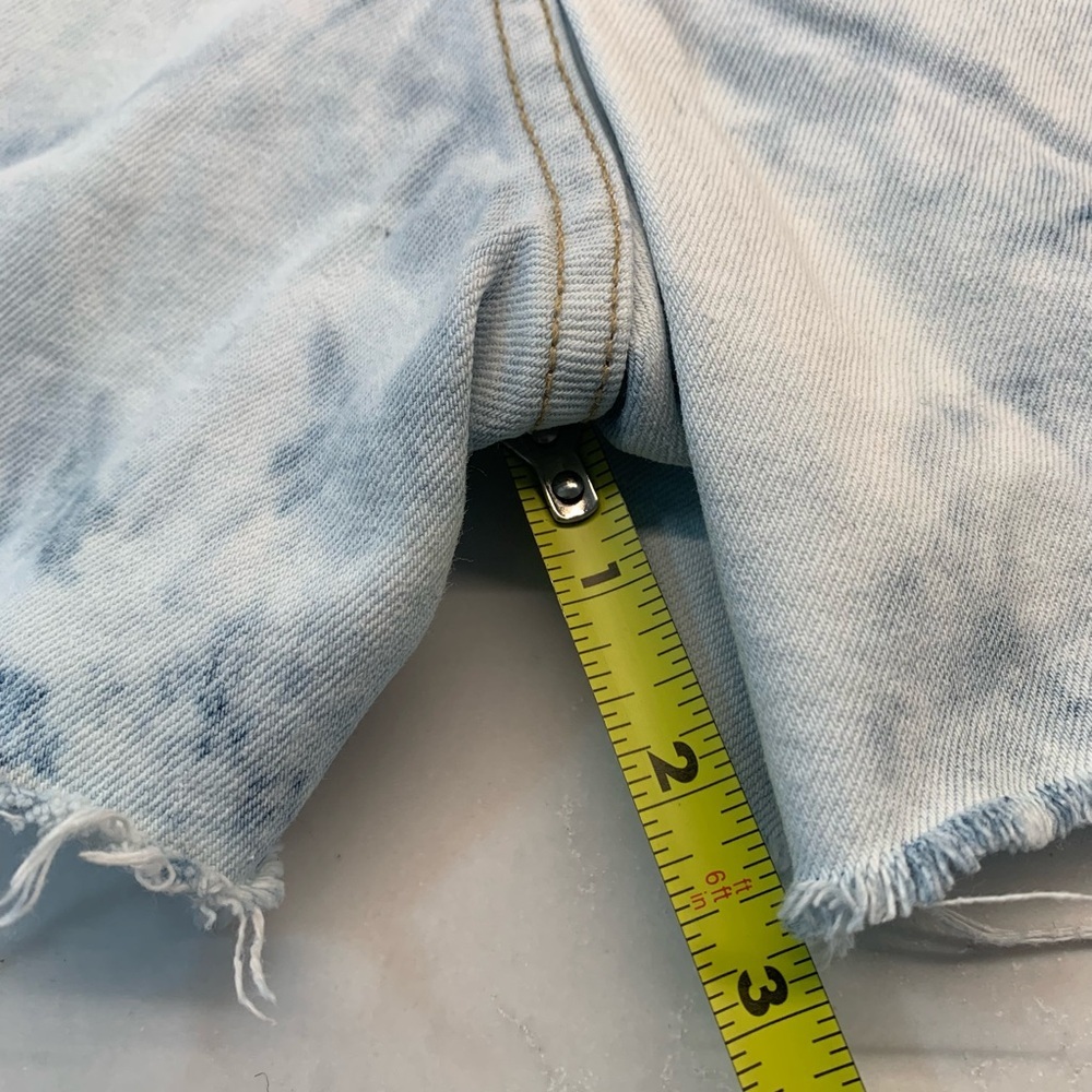 Rag & Bone Oasis Tie Dye Distressed Dre Low Rise Jean Shorts Size 28 - Picture 10 of 10
